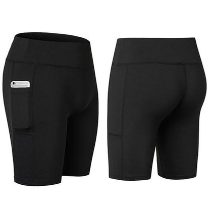 All Seasons Yoga Shorts Stretchable With Phone Pocket-Crafty Monkey