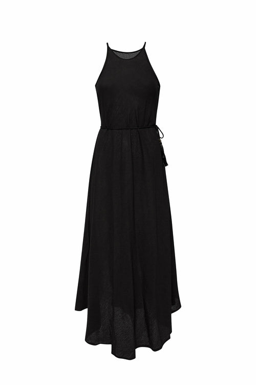 CALLIE MAXI DRESS - BLACK-Crafty Monkey