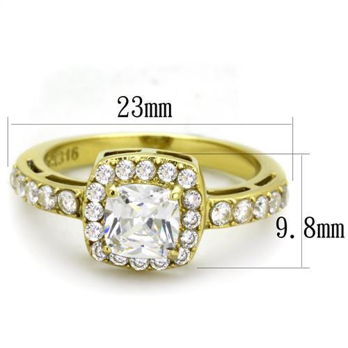 Women Stainless Steel Cubic Zirconia Rings-Crafty Monkey