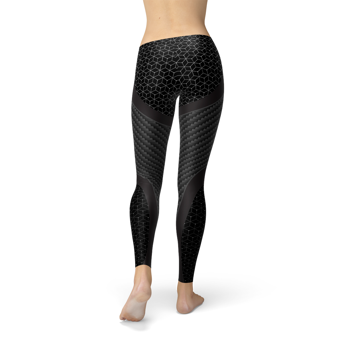 Womens Carbon Fiber Sports Leggings-Crafty Monkey