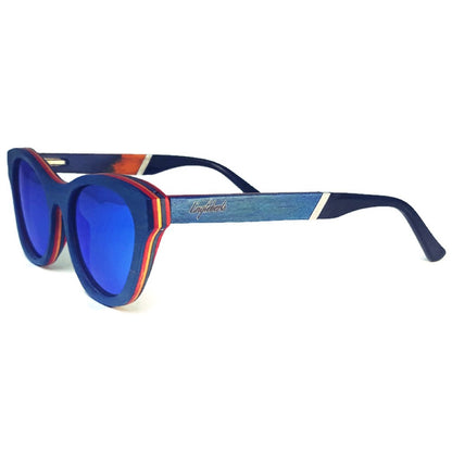 Beach Bound Skateboard Wood and Acetate Sunglasses, Polarized-Crafty Monkey