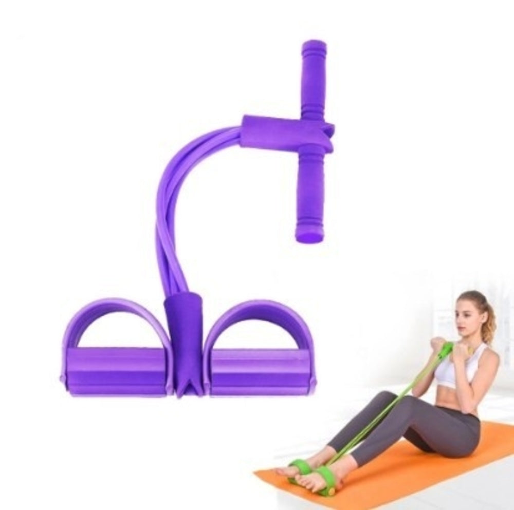 Portable Fitness Resistance Band with Pedal-Crafty Monkey