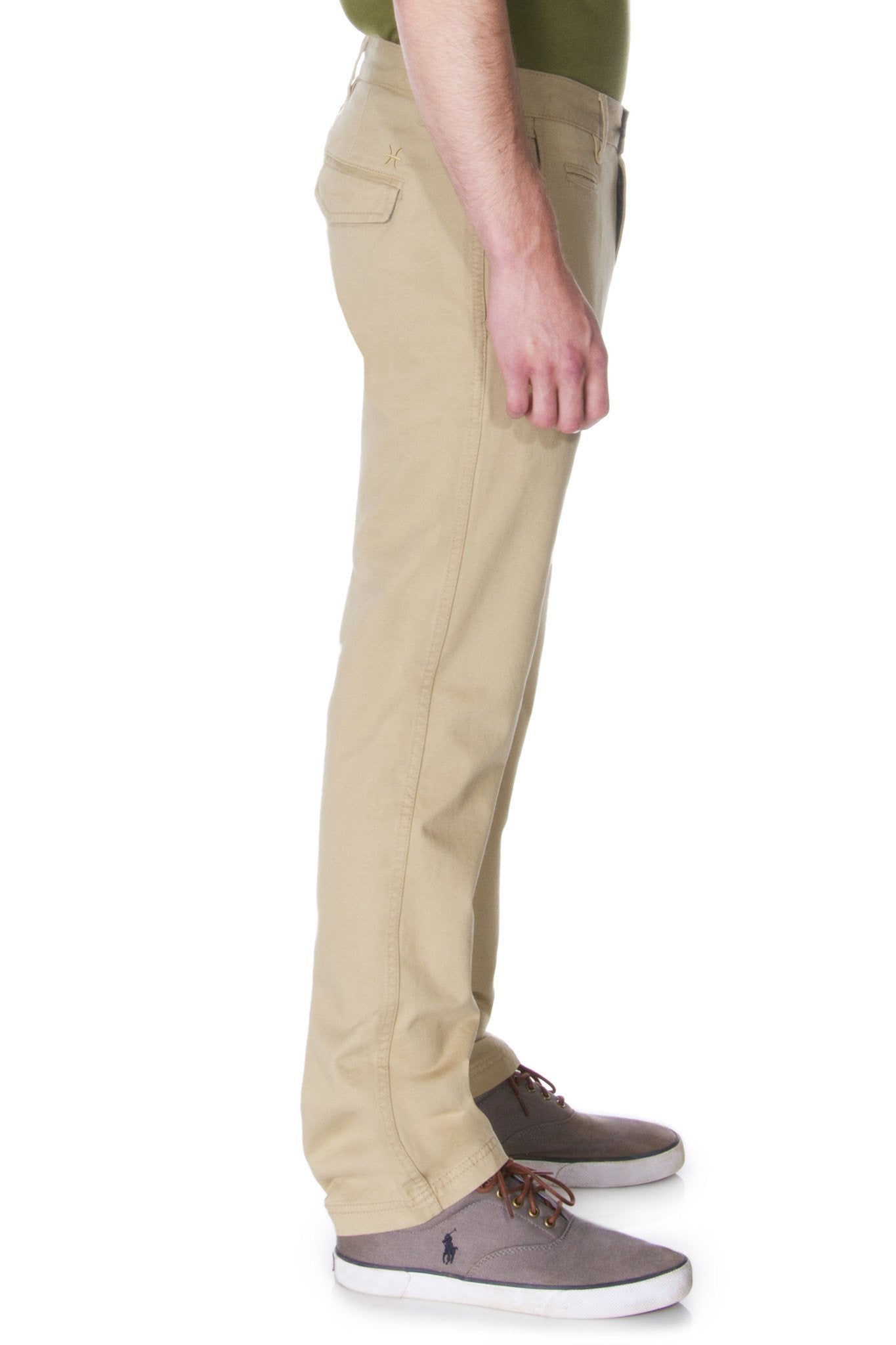 Men's Khaki Chino Pant-Crafty Monkey