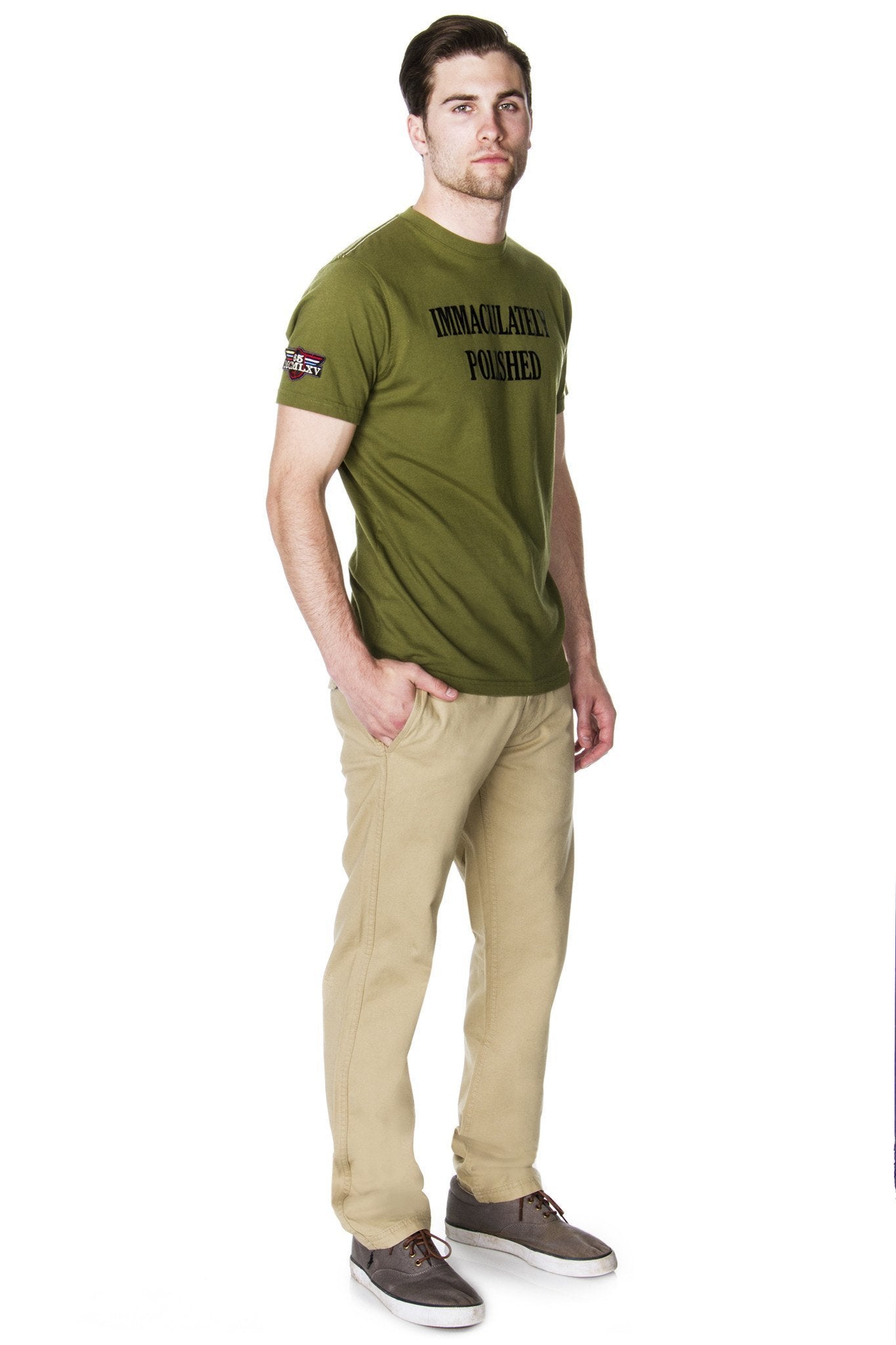 Men's Khaki Chino Pant-Crafty Monkey