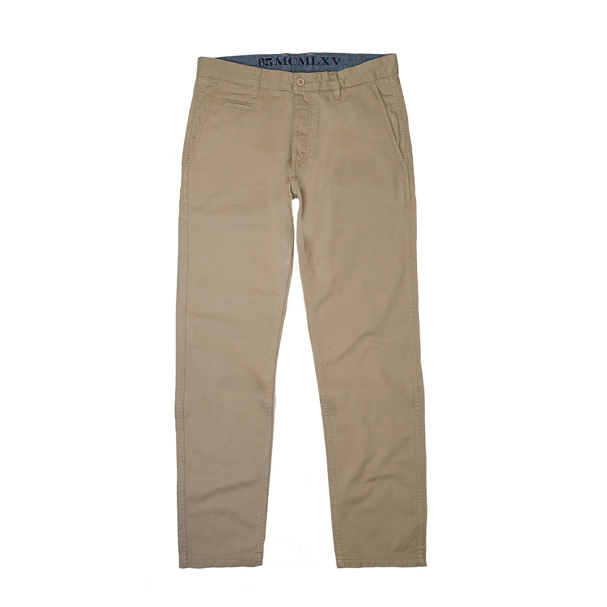 Men's Khaki Chino Pant-Crafty Monkey