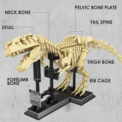 T-rex Dinosaurs Fossil Building Blocks-Crafty Monkey